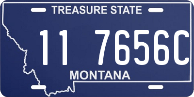 MT license plate 117656C