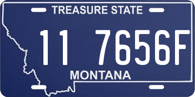 MT license plate 117656F