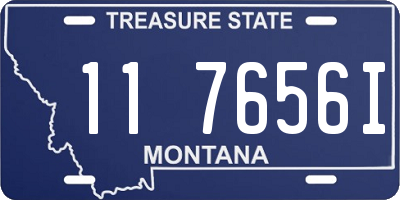 MT license plate 117656I