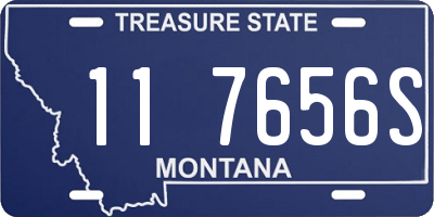 MT license plate 117656S