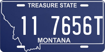 MT license plate 117656T