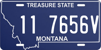 MT license plate 117656V