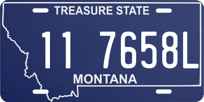 MT license plate 117658L