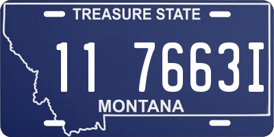 MT license plate 117663I