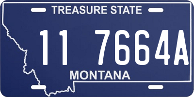 MT license plate 117664A