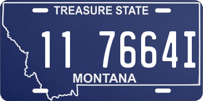 MT license plate 117664I