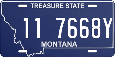MT license plate 117668Y
