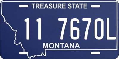 MT license plate 117670L