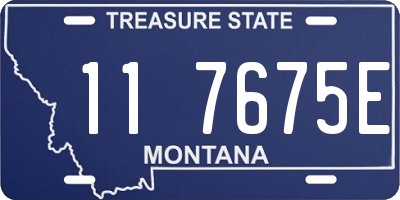 MT license plate 117675E