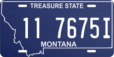 MT license plate 117675I