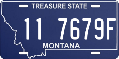 MT license plate 117679F