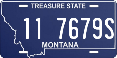 MT license plate 117679S