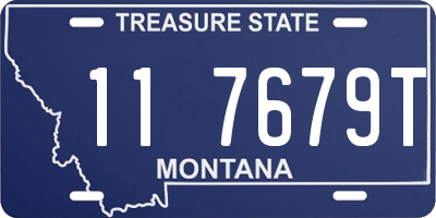 MT license plate 117679T