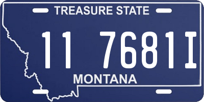 MT license plate 117681I