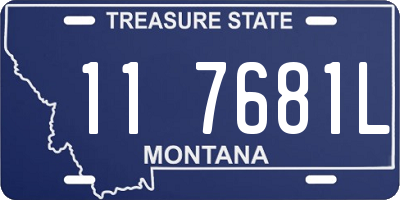 MT license plate 117681L