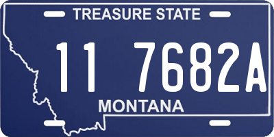 MT license plate 117682A