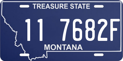 MT license plate 117682F