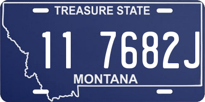 MT license plate 117682J