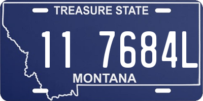 MT license plate 117684L