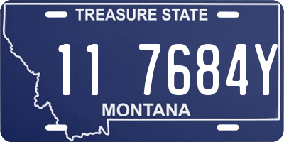 MT license plate 117684Y