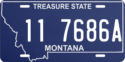 MT license plate 117686A