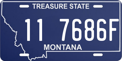 MT license plate 117686F