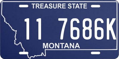 MT license plate 117686K
