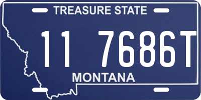MT license plate 117686T