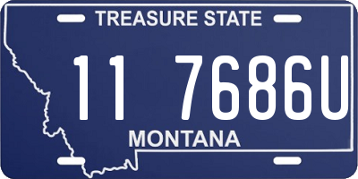 MT license plate 117686U