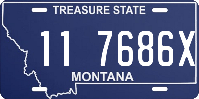 MT license plate 117686X