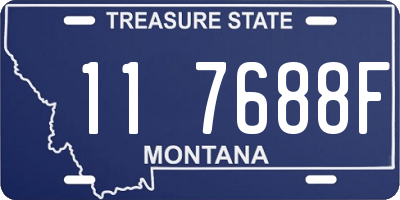 MT license plate 117688F