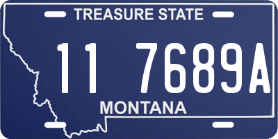 MT license plate 117689A