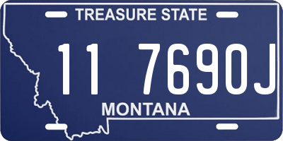 MT license plate 117690J