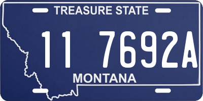 MT license plate 117692A