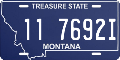 MT license plate 117692I