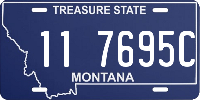 MT license plate 117695C