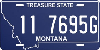 MT license plate 117695G