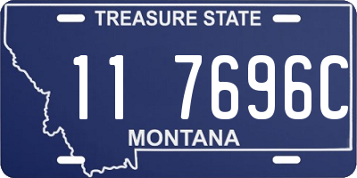 MT license plate 117696C