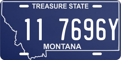 MT license plate 117696Y