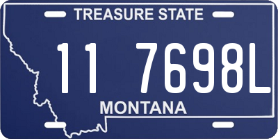 MT license plate 117698L