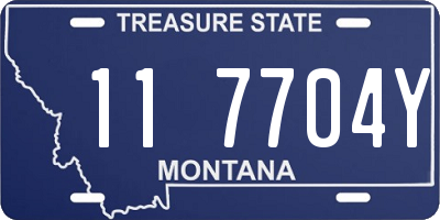 MT license plate 117704Y