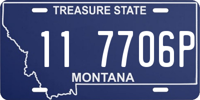 MT license plate 117706P