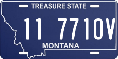 MT license plate 117710V