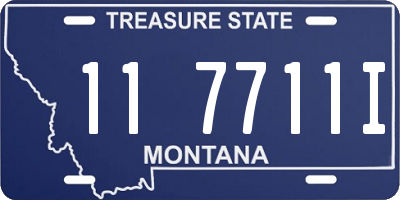 MT license plate 117711I