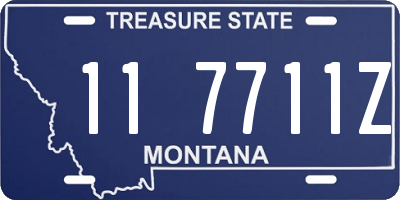 MT license plate 117711Z