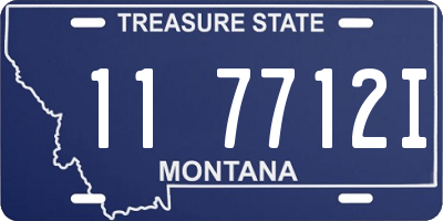 MT license plate 117712I