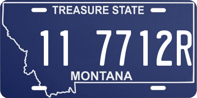 MT license plate 117712R