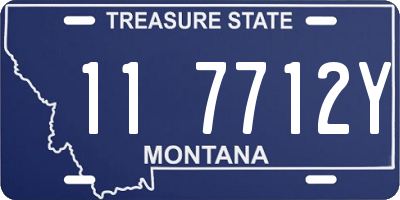 MT license plate 117712Y