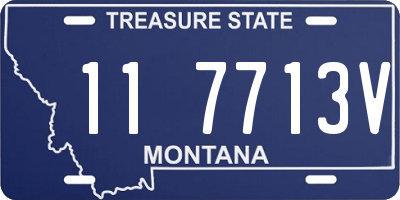 MT license plate 117713V