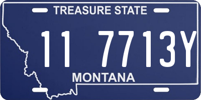 MT license plate 117713Y